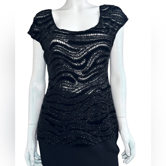 Vintage valentino couture embellished evening top